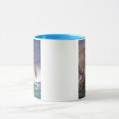 Segelschiffe in einem stürmischen Meer Tasse (Zentrum)