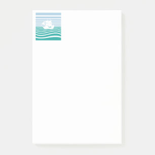 Segelschiffe Muster Post-it Klebezettel