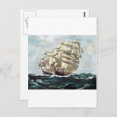 Segelschiffe Postkarte (Vorne/Hinten)