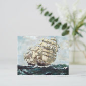 Segelschiffe Postkarte (Stehend Vorderseite)