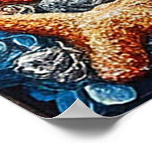 Segelschiffe und das Leben im Ozean Poster (Ecke)