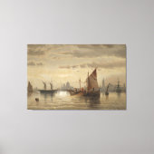 Segelschiffe Vor Venedig Leinwanddruck (Vorderseite)