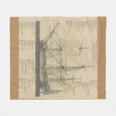 Segelschiffplan Fleecedecke (Vorderseite (Horizontal))