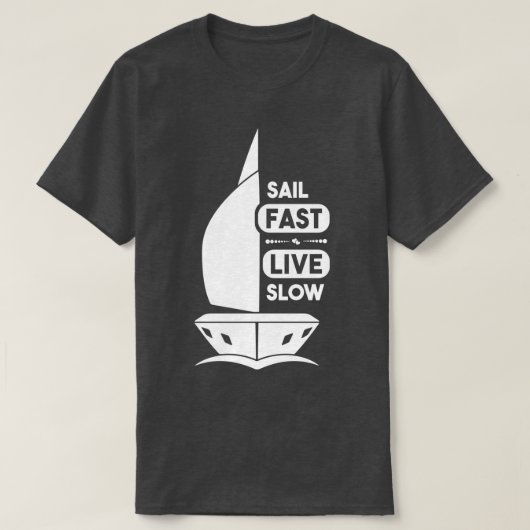 Segelschnelles Live-langes Essential TShirt (Design vorne)