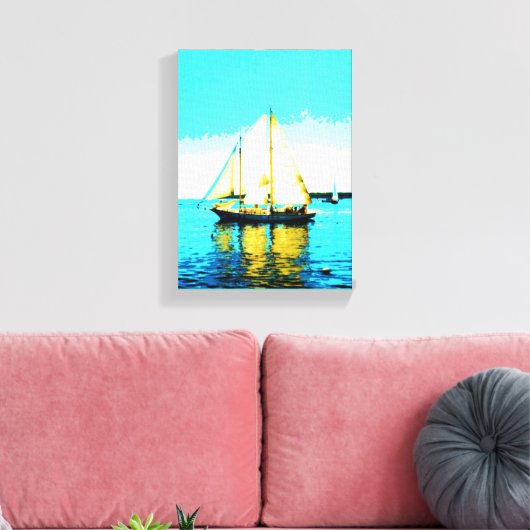 Segelschoner mit Leinwand (Insitu (Wohnzimmer))