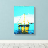 Segelschoner mit Leinwand (Insitu (Holzboden))