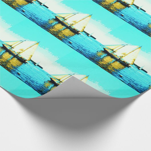 Segelschulen verpacken Papier Geschenkpapier (Ecke)