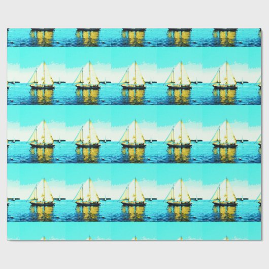 Segelschulen verpacken Papier Geschenkpapier (Flach)