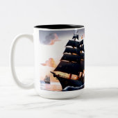 Segelsicherheit Zweifarbige Tasse (Links)
