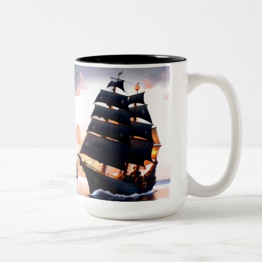 Segelsicherheit Zweifarbige Tasse (Rechts)