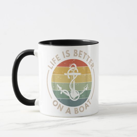 Segelsport Segeln Segelboot Leben ist besser Tasse (Links)