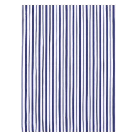 Segelstreifen Blau Vertikal Tischdecke (Vorderseite)