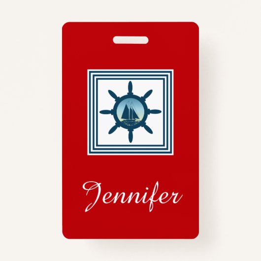 Segelszene Ausweis (Rückseite)