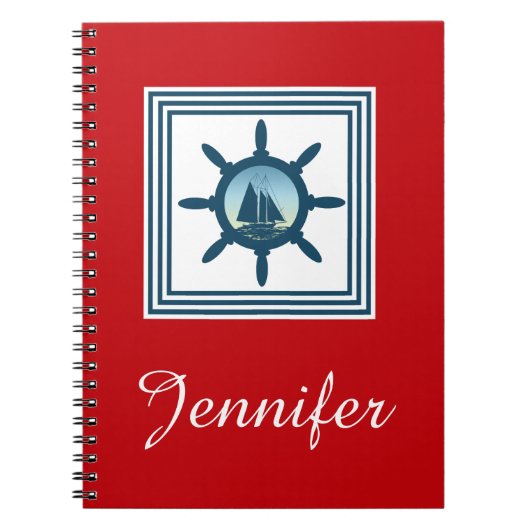 Segelszene Notizblock (Vorderseite)