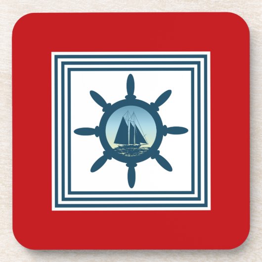 Segelszene Untersetzer (Vorderseite)