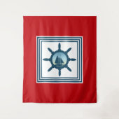 Segelszene Wandteppich (Vorderseite)