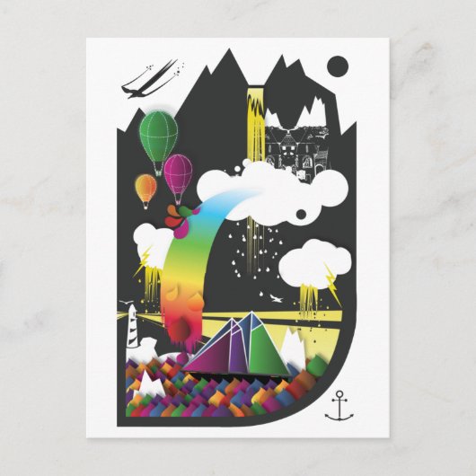 Segelt um meine Träume Postkarte (Vorderseite)