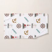 Segeltafel in Weiß Badhandtuch Set (Handtuch)