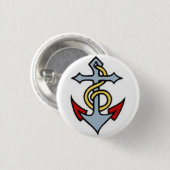 Segeltätowierung - Anker - Knopf Button (Vorne & Hinten)