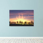 Segelte die Night Sky Canvas Print Leinwanddruck (Insitu (Holzboden))