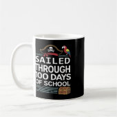 Segelte durch 100 Tage Schulpferd Schiff Teac Kaffeetasse (Links)