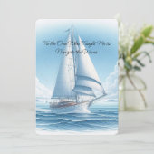 Segeltörn-Vatertag-Grußkarte Feiertagskarte (Stehend Vorderseite)