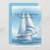 Segeltörn-Vatertag-Grußkarte Feiertagskarte (Vorne/Hinten)