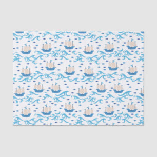 Segeltörns in den Sommer: Vintage Schiffe und Blue Seidenpapier