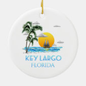 Segeltreiber Largo Florida Keys Keramik Ornament (Hinten)