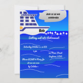 Segeltuch in der Rente Einladung (Vorderseite)