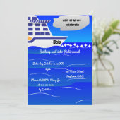 Segeltuch in der Rente Einladung (Stehend Vorderseite)