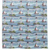 Segeltülle Pattern Duschvorhang (Vorderseite)