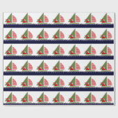 Segelurlaub Geschenkpapier (Flach)