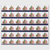 Segelurlaub Geschenkverpackungspapier Geschenkpapier (Flach)