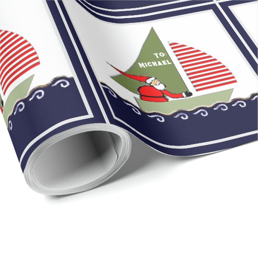 Segelurlaub Geschenkverpackungspapier Geschenkpapier (Rolleneckpunkt)