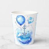 Segelweg zur Freude: Nautical Baby Shower Pappbecher (Vorderseite)