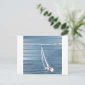 Segelwind Design Postkarte (Stehend Vorderseite)