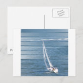 Segelwind Design Postkarte (Vorne/Hinten)