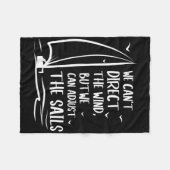 Segelwind passt das Segelboot an - Segelboot Fleecedecke (Vorderseite (Horizontal))