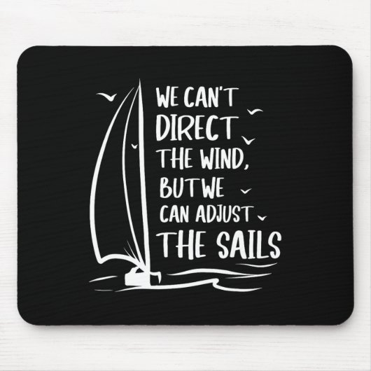 Segelwind passt das Segelboot an - Segelboot Mousepad (Vorne)
