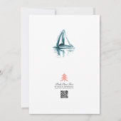 Segelyacht-Party-Brautparty Einladung (Rückseite)