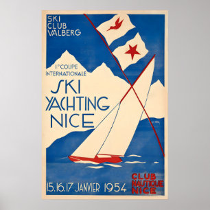 Segelyachten Nizza954 Club Nautique Frankreich Seg Poster