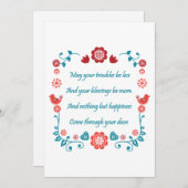 Segen 25 einladung (Vorne/Hinten)