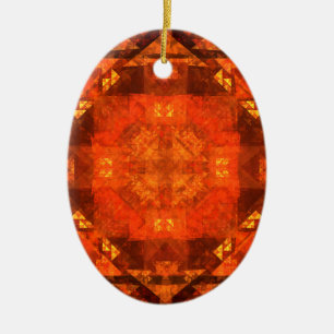 Segen Abstrakt Art Oval Ornament