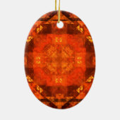 Segen Abstrakt Art Oval Ornament (Hinten)