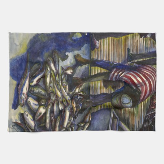 Segen am Samstag, Harbour Island Geschirrtuch (Horizontal)