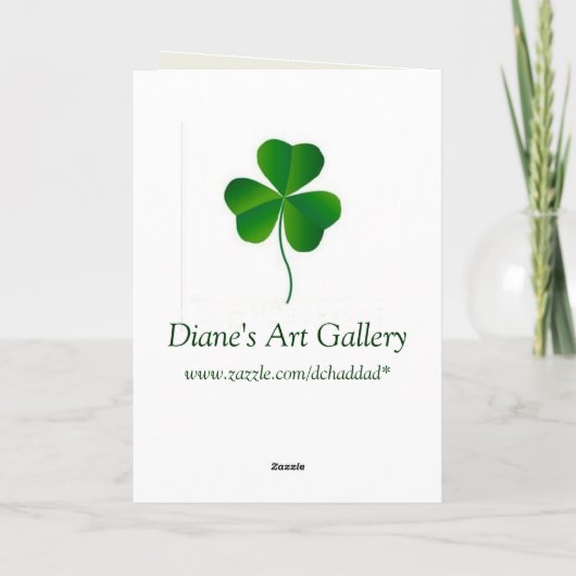 Segen am St. Patrick's Day - Karte (Rückseite)