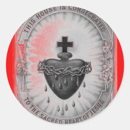 Segen-Aufkleber Runder Aufkleber (Vorderseite)