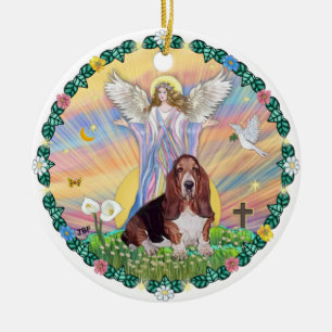 Segen - Basset Hound 1 Keramikornament