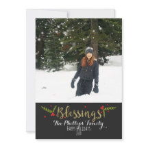 Segen Black Gold & Red Weihnachtsfeiertag Foto